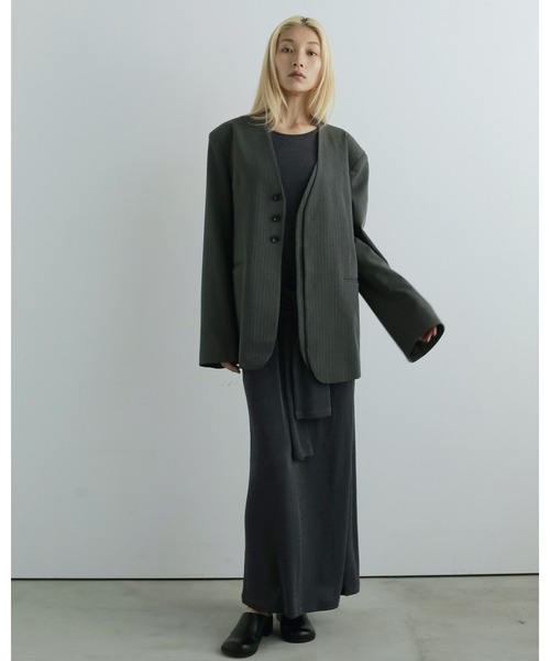 anuke（アンヌーク）の「Layered Onepiece（ワンピース・レディース・チャコールグレー/ブラウン・36inch/38inch）」の16枚目の写真