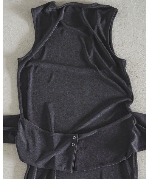 anuke（アンヌーク）の「Layered Onepiece（ワンピース・レディース・チャコールグレー/ブラウン・36inch/38inch）」の5枚目の写真