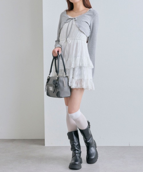 OLIVE des OLIVE YUI企画 ワンピースとボレロ セット SETアイテム・新色追加】フリルキャミワンピースとボレロの