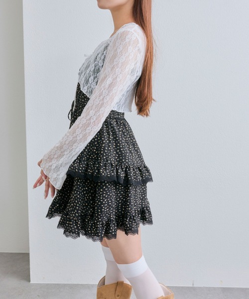 OLIVE des OLIVE(オリーブデオリーブ)の「ボレロセットチュニックキャミ(ワンピース・レディース・オフホワイト/ブラウン/その他/ブラック・FREE)」の19枚目の写真