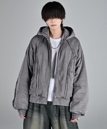 ADRER(アドラー)のPadded Parker Short Blouson / パデッドパーカーショートブルゾン(パーカー)