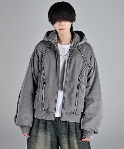 セール】Padded Parker Short Blouson / パデッドパーカーショート