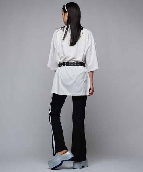 Narcissus（ナルシス）の「プリントTシャツ/ヴィンテージ風プリントTシャツ《動画あり》（Tシャツ/カットソー・レディース・ホワイト/ブラック・FREE）」の4枚目の写真