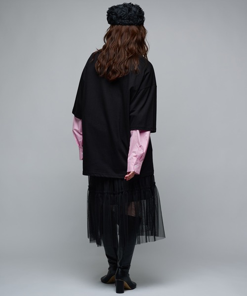 Narcissus（ナルシス）の「プリントTシャツ/ヴィンテージ風プリントTシャツ《動画あり》（Tシャツ/カットソー・レディース・ホワイト/ブラック・FREE）」の6枚目の写真