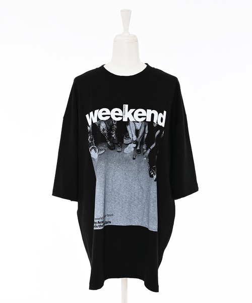 Narcissus（ナルシス）の「プリントTシャツ/ヴィンテージ風プリントTシャツ《動画あり》（Tシャツ/カットソー・レディース・ホワイト/ブラック・FREE）」の10枚目の写真