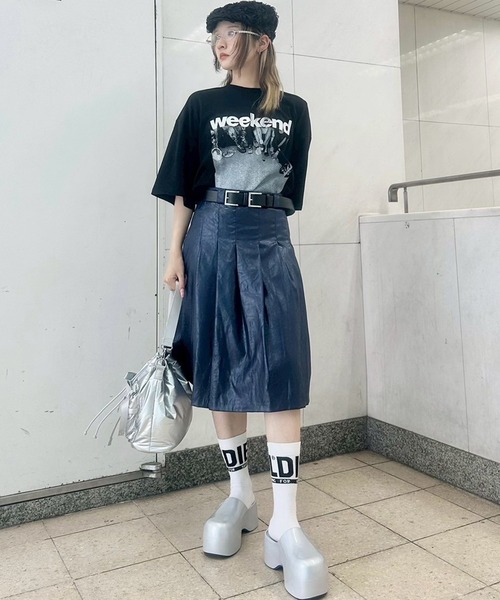 Narcissus（ナルシス）の「プリントTシャツ/ヴィンテージ風プリントTシャツ《動画あり》（Tシャツ/カットソー・レディース・ホワイト/ブラック・FREE）」の17枚目の写真