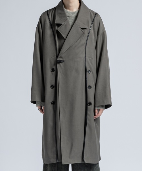 happy john コート Happy John（ハッピージョン）の「wool blend shaggy cocoon p