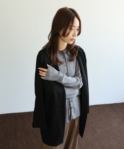 【新品未使用タグ付き】モカ　カーディガン セール】【Et】Color linking Cardigan（カーディガン/ボレロ