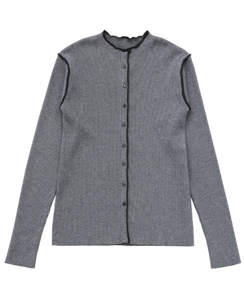select MOCA Et（セレクトモカエト）の「【Et】Color linking Cardigan（カーディガン/ボレロ・レディース・グレー/グリーン/ベージュ/ブラック/ネイビー・FREE）」の11枚目の写真