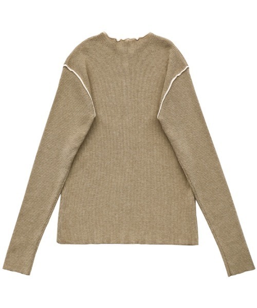 select MOCA Et（セレクトモカエト）の「【Et】Color linking Cardigan（カーディガン/ボレロ・レディース・グレー/グリーン/ベージュ/ブラック/ネイビー・FREE）」の14枚目の写真