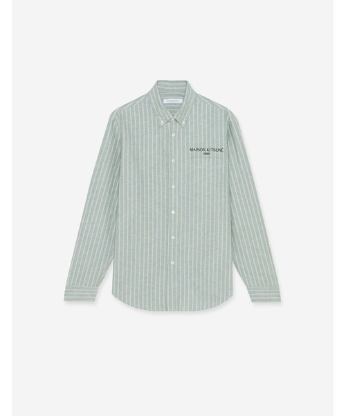 Maison Kitsune(メゾンキツネ)の「JP EXCLUSIVE STRPED BD SHIRT(シャツ/ブラウス・メンズ・ホワイト/ブルー/ネイビー/グリーン・M/L/XS/S/XL)」の3枚目の写真