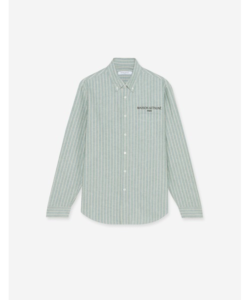 Maison Kitsune(メゾンキツネ)の「JP EXCLUSIVE STRPED BD SHIRT(シャツ/ブラウス・メンズ・ホワイト/ブルー/ネイビー/グリーン・M/L/XS/S/XL)」の9枚目の写真