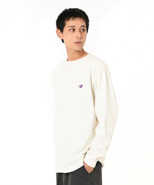 NB刺繍ポケットロングスリーブTシャツ（Tシャツ/カットソー