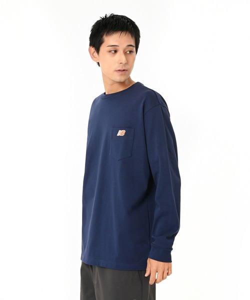 WTAPS New Balance USA L/S Tシャツ ネイビー Men's Athletics Long Sleeve - New Balance