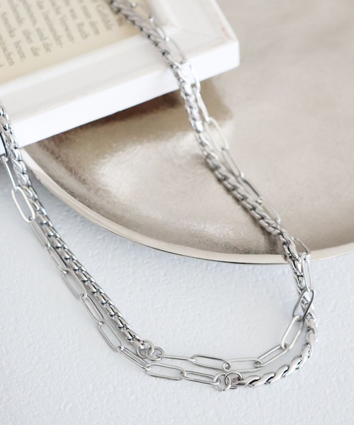 LEPSIM(レプシィム)の「ステンレスロングアレンジネックレス 587102(ネックレス・レディース・シルバー/シルバー系その他/シルバー系その他2・ONE SIZE)」の2枚目の写真