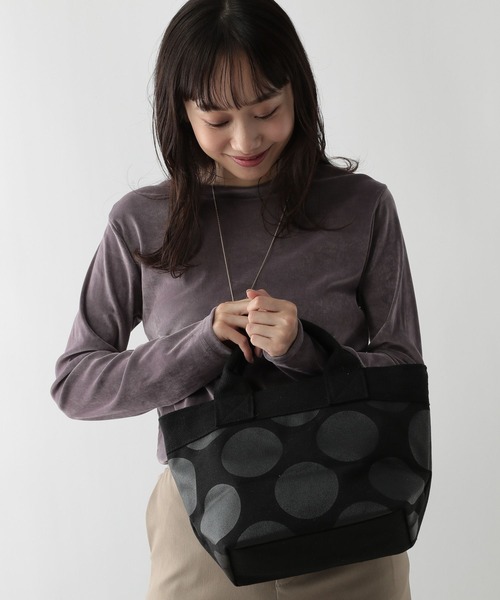 FOUND GOOD（ファウンドグッド）の「ガラミニトート（トートバッグ・レディース・ブラック/グレー系5/ホワイト系5・FREE）」の3枚目の写真