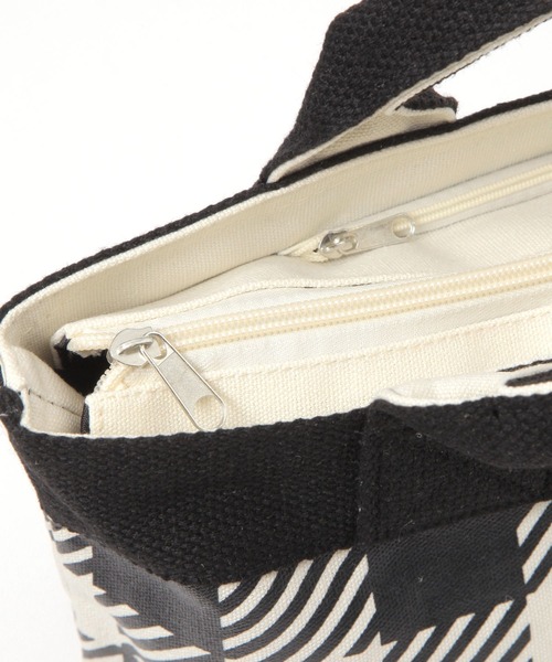 FOUND GOOD（ファウンドグッド）の「ガラミニトート（トートバッグ・レディース・ブラック/グレー系5/ホワイト系5・FREE）」の17枚目の写真