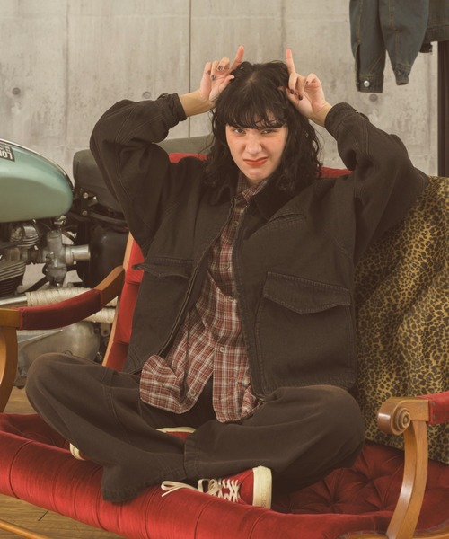 Zooodle（ズードル）の「Corduroy collar denim jacket - コーデュロイカラーデニムジャケット -（デニムジャケット・メンズ・ブルー/ブラック・MEDIUM/LARGE）」の3枚目の写真