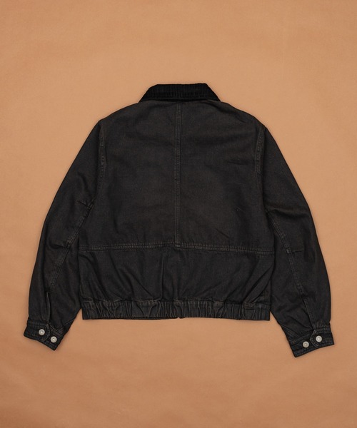 corduroy collar denim jacket - コーデュロイカラーデニムジャケット