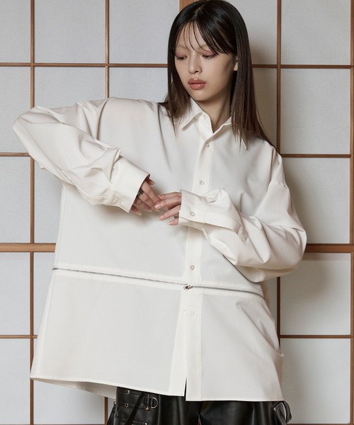 セール】2wayジップオーバーシャツ（シャツ/ブラウス）｜狐独（コドク