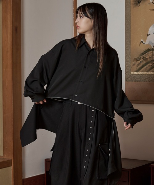 セール】2wayジップオーバーシャツ（シャツ/ブラウス）｜狐独（コドク
