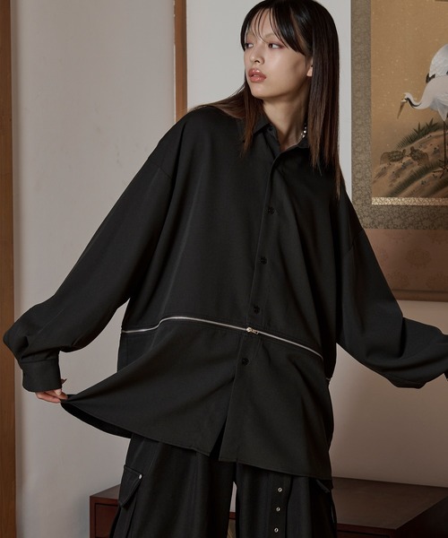 セール】2wayジップオーバーシャツ（シャツ/ブラウス）｜狐独（コドク