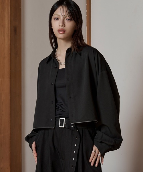 トップス mmm セール】2wayジップオーバーシャツ（シャツ/ブラウス）｜狐独（コドク
