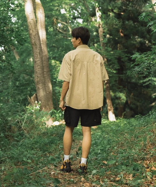 S'more(スモア)の「Mesh pocket s/s shirt (メッシュポケットショートスリーブシャツ ) (SS)(シャツ/ブラウス・レディース・ホワイト/ベージュ・SMALL/MEDIUM/LARGE/X-LARGE)」の12枚目の写真