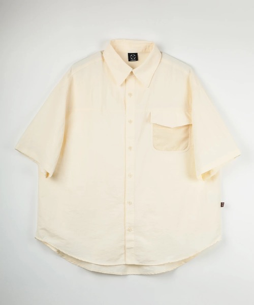 S'more(スモア)の「Mesh pocket s/s shirt (メッシュポケットショートスリーブシャツ ) (SS)(シャツ/ブラウス・レディース・ホワイト/ベージュ・SMALL/MEDIUM/LARGE/X-LARGE)」の17枚目の写真