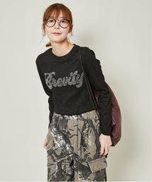 くびれ美トップス KOBE LETTUCE レディース トップス ロンT ビスチェ付き 春