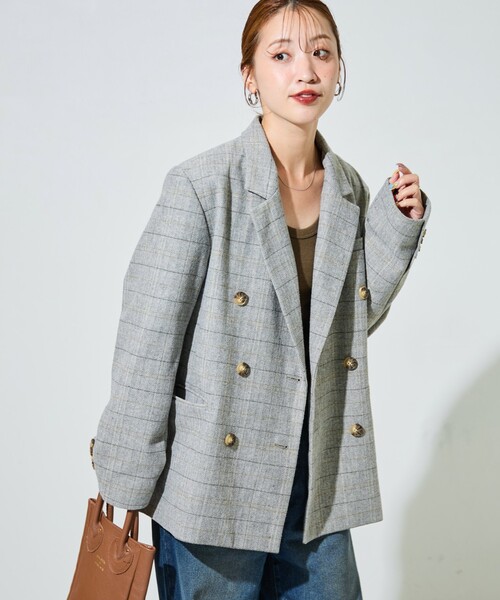 LOUNGEDRESS ヘリンボーンジャケット LOUNGEDRESS（ラウンジドレス）の「ヘリンボーンジャケット