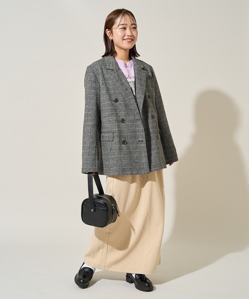 限定展開 ヘリンボーン チェック ジャケット（セットアップ対応