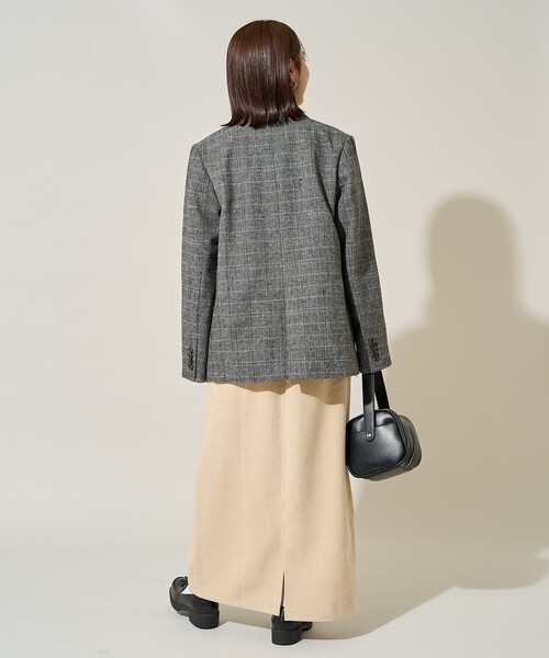 セール】限定展開 ヘリンボーン チェック ジャケット（セットアップ