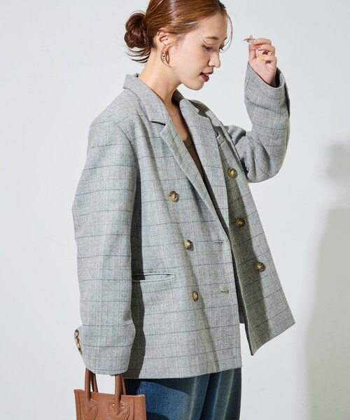 フリークスストア　ヘリンボーンジャケット　ブラック セットアップ対応/FLEX JACKET】クラシック ヘリンボーン