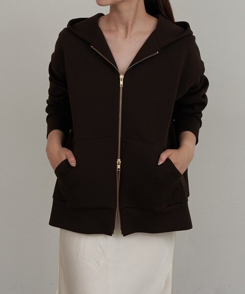 russet（ラシット）の「【再値下げ】ダンボールジップパーカー（Tシャツ/カットソー・レディース・グレー/アイボリー/ダークブラウン・FREE）」の15枚目の写真