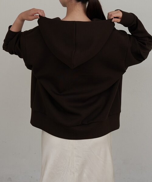 russet（ラシット）の「【再値下げ】ダンボールジップパーカー（Tシャツ/カットソー・レディース・グレー/アイボリー/ダークブラウン・FREE）」の17枚目の写真