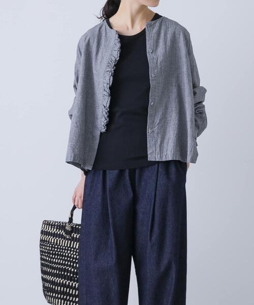 ワッシャーフリルブラウス（シャツ/ブラウス）｜かぐれ（カグレ