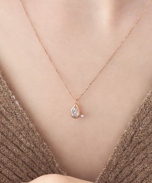 カナル 4℃ ヨンドシー ネックレス定価15,800円 新品未使用 カナルヨンドシー Canal4℃ ネックレス しずく シルバー （マルチ