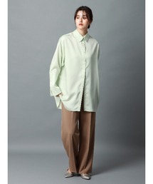 CIS. | CIS． メロウカラーブラウス ウォッシャブル ポリエステルサテン 無地(シャツ/ブラウス)