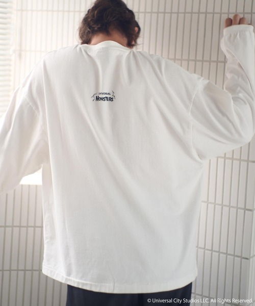 ADAM PATEK（アダムパテック）の「mlt5398-Frankenstein portrait long sleeve 長袖Tシャツ(AP2524019)（Tシャツ/カットソー・メンズ・ホワイト/ブラック・1/2）」の5枚目の写真