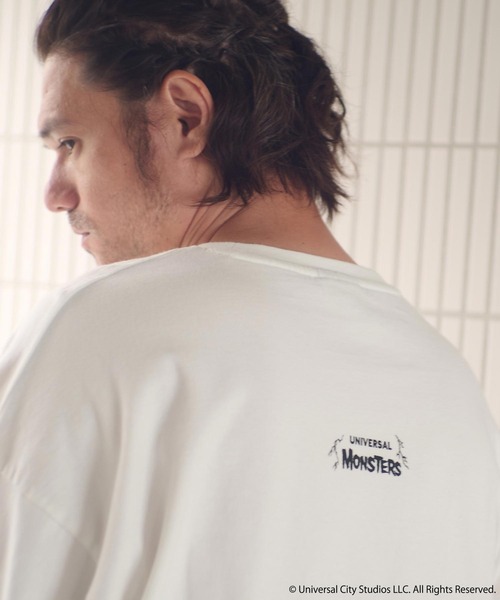 ADAM PATEK（アダムパテック）の「mlt5398-Frankenstein portrait long sleeve 長袖Tシャツ(AP2524019)（Tシャツ/カットソー・メンズ・ホワイト/ブラック・1/2）」の6枚目の写真