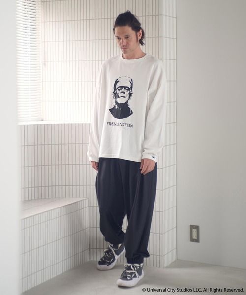ADAM PATEK（アダムパテック）の「mlt5398-Frankenstein portrait long sleeve 長袖Tシャツ(AP2524019)（Tシャツ/カットソー・メンズ・ホワイト/ブラック・1/2）」の8枚目の写真