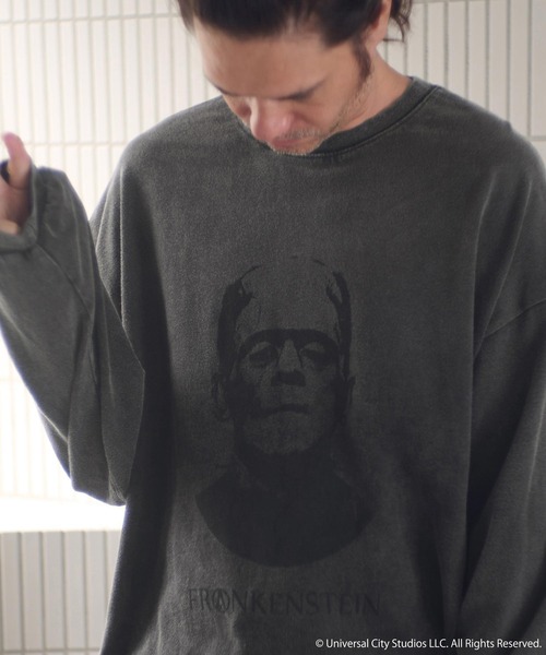 ADAM PATEK（アダムパテック）の「mlt5398-Frankenstein portrait long sleeve 長袖Tシャツ(AP2524019)（Tシャツ/カットソー・メンズ・ホワイト/ブラック・1/2）」の11枚目の写真