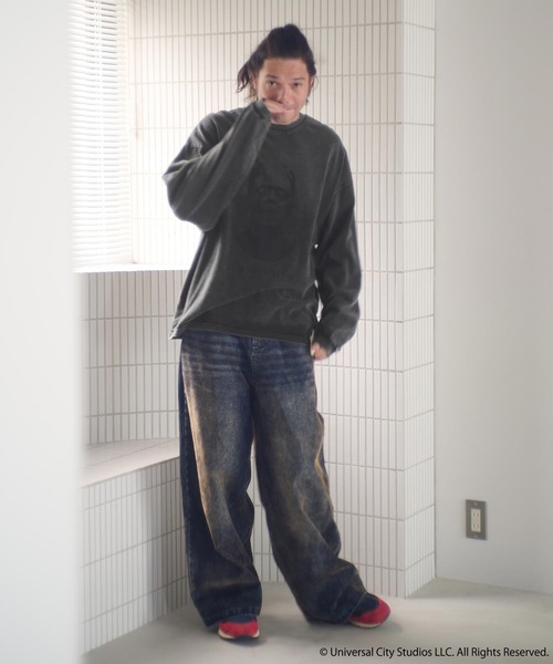 ADAM PATEK（アダムパテック）の「mlt5398-Frankenstein portrait long sleeve 長袖Tシャツ(AP2524019)（Tシャツ/カットソー・メンズ・ホワイト/ブラック・1/2）」の13枚目の写真