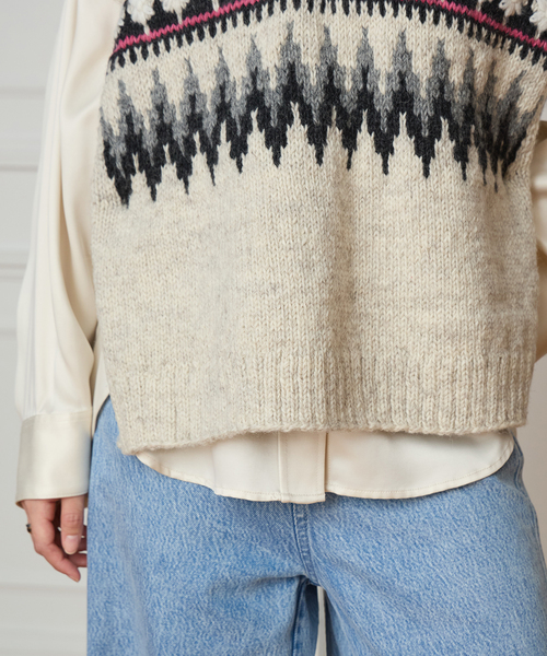 IENA LA BOUCLE ノルディックハンドニットベスト（ベスト）｜IENA LA