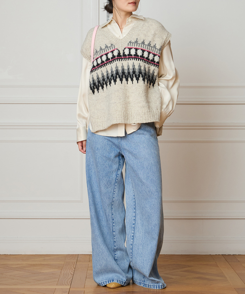 IENA LA BOUCLE ノルディックハンドニットベスト（ベスト）｜IENA LA