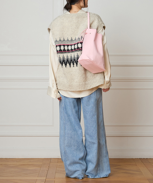 セール】IENA LA BOUCLE ノルディックハンドニットベスト（ベスト