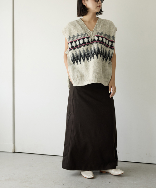 IENA LA BOUCLE ノルディックハンドニットベスト（ベスト）｜IENA LA