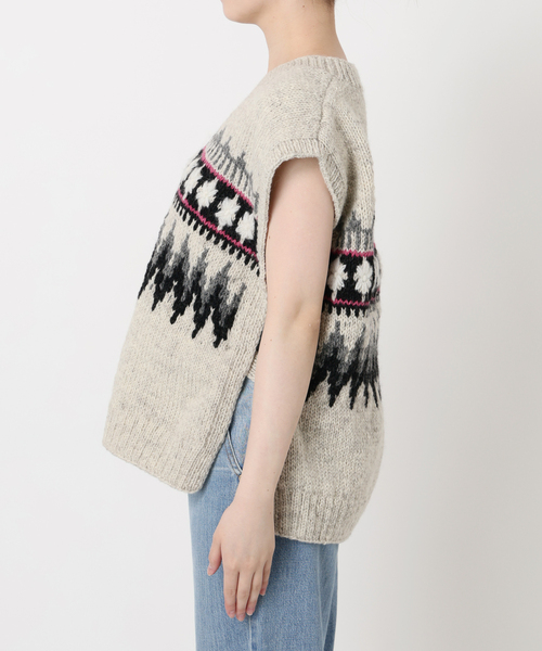 セール】IENA LA BOUCLE ノルディックハンドニットベスト（ベスト