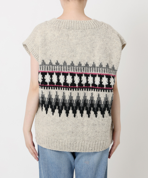 セール】IENA LA BOUCLE ノルディックハンドニットベスト（ベスト